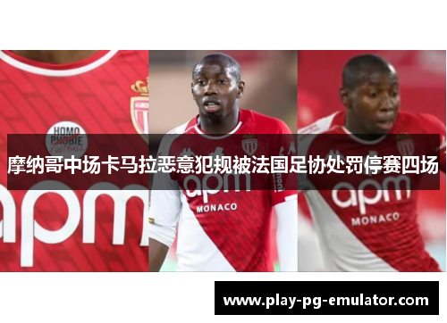 摩纳哥中场卡马拉恶意犯规被法国足协处罚停赛四场